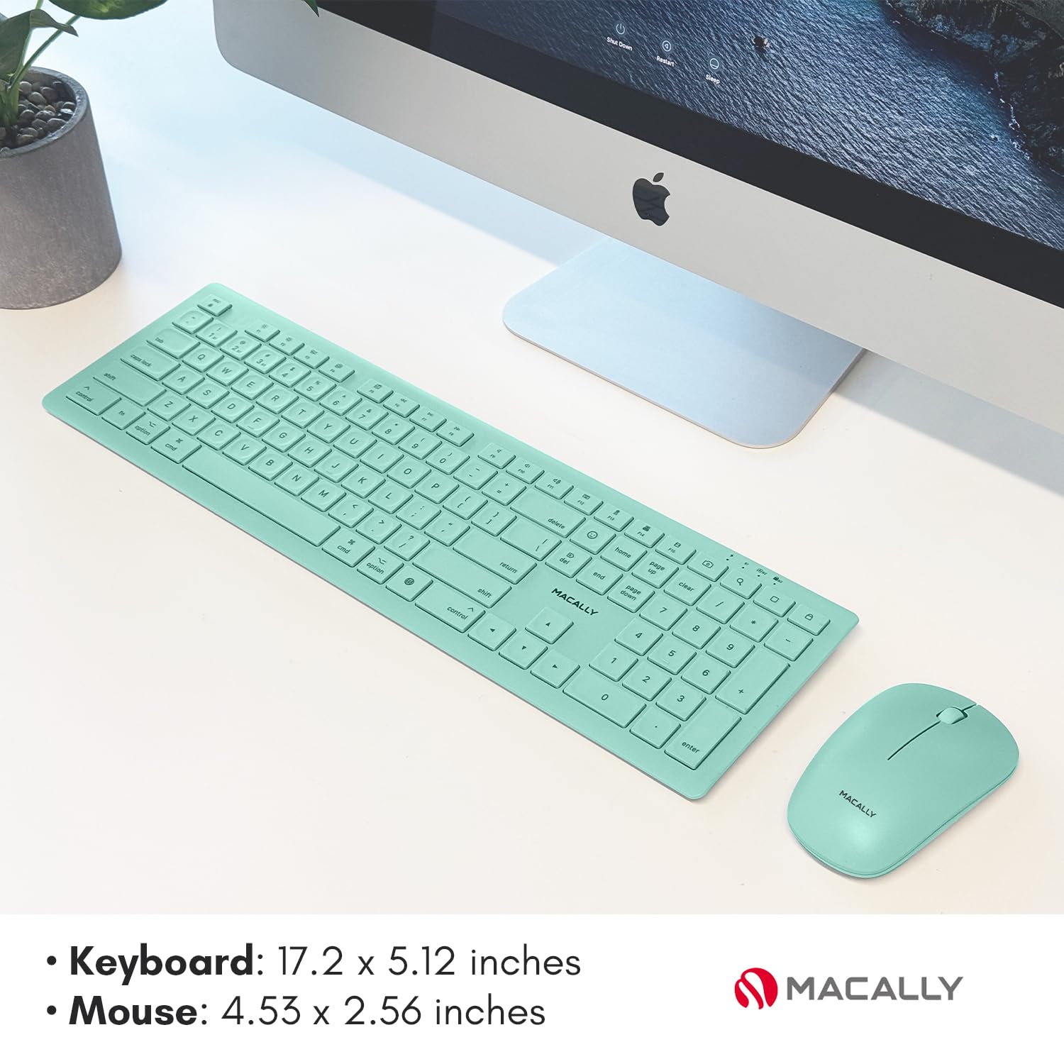 Amazon.com: Macally Wireless Keyboard and Mouse Combo for Mac mini