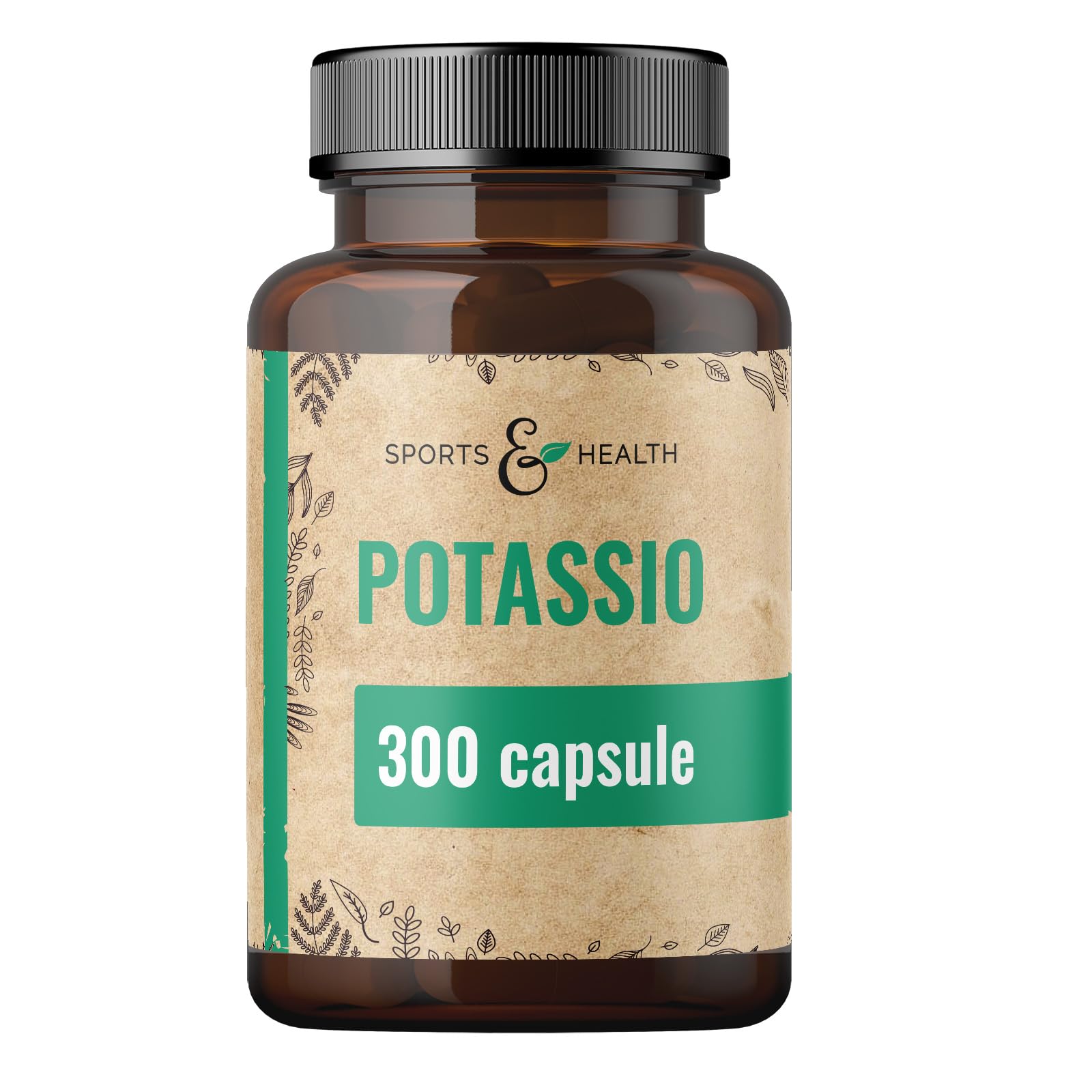 Capsule di Potassio Citrato - 300 Capsule - Vegan - 682,2mg per Dose Giornaliera - Citrato di integratore potassio integratore, Potassium Citrate, Citrato-di-potassio