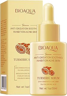 BIOAQUA Suero facial de cúrcuma, antioxidació...