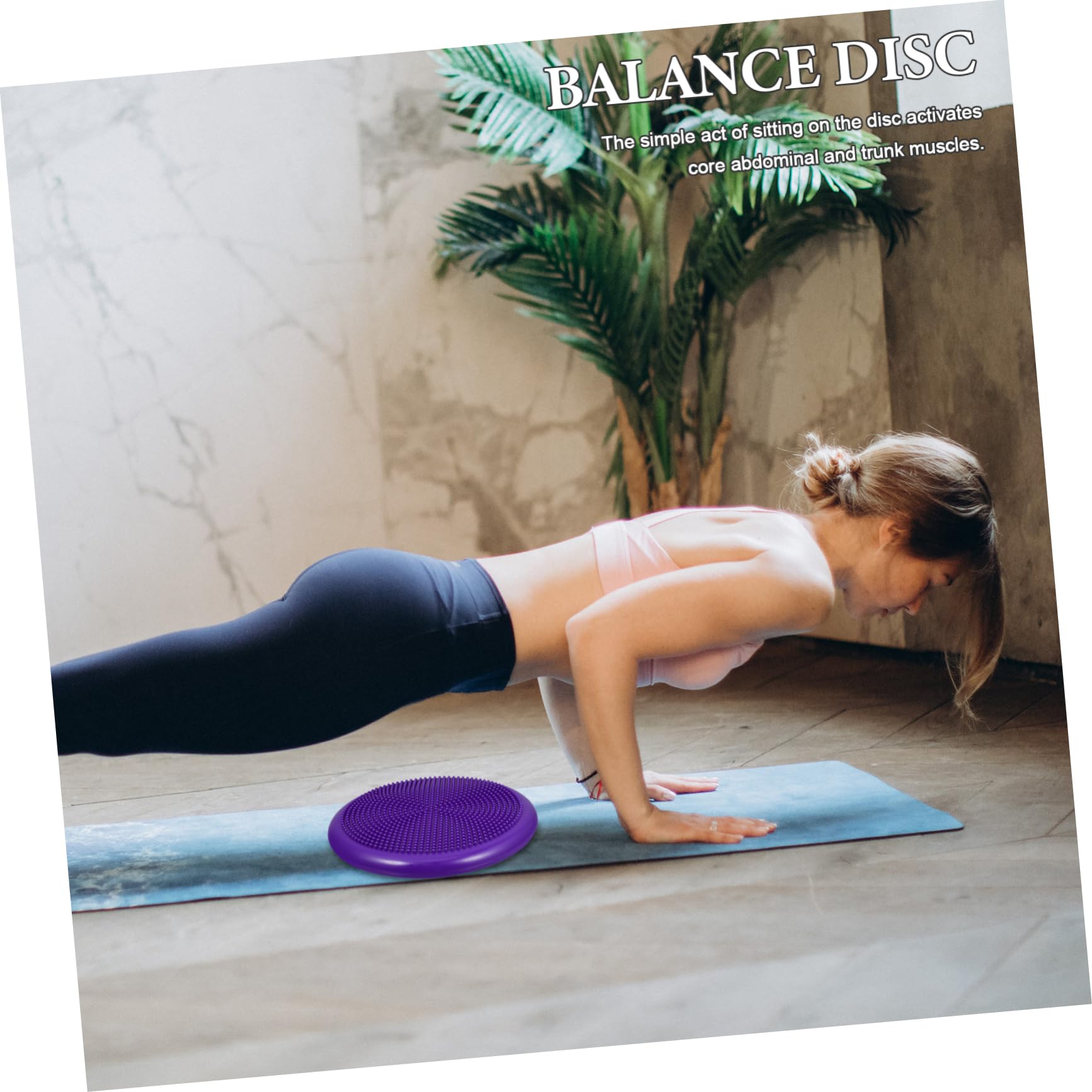 Cuscino di Equilibrio Gonfiabile in Pvc, Disco Oscillante | Extra Spesso, Pompa Manuale Inclusa, per Ragazzo Ragazza e Allenamento Posturale