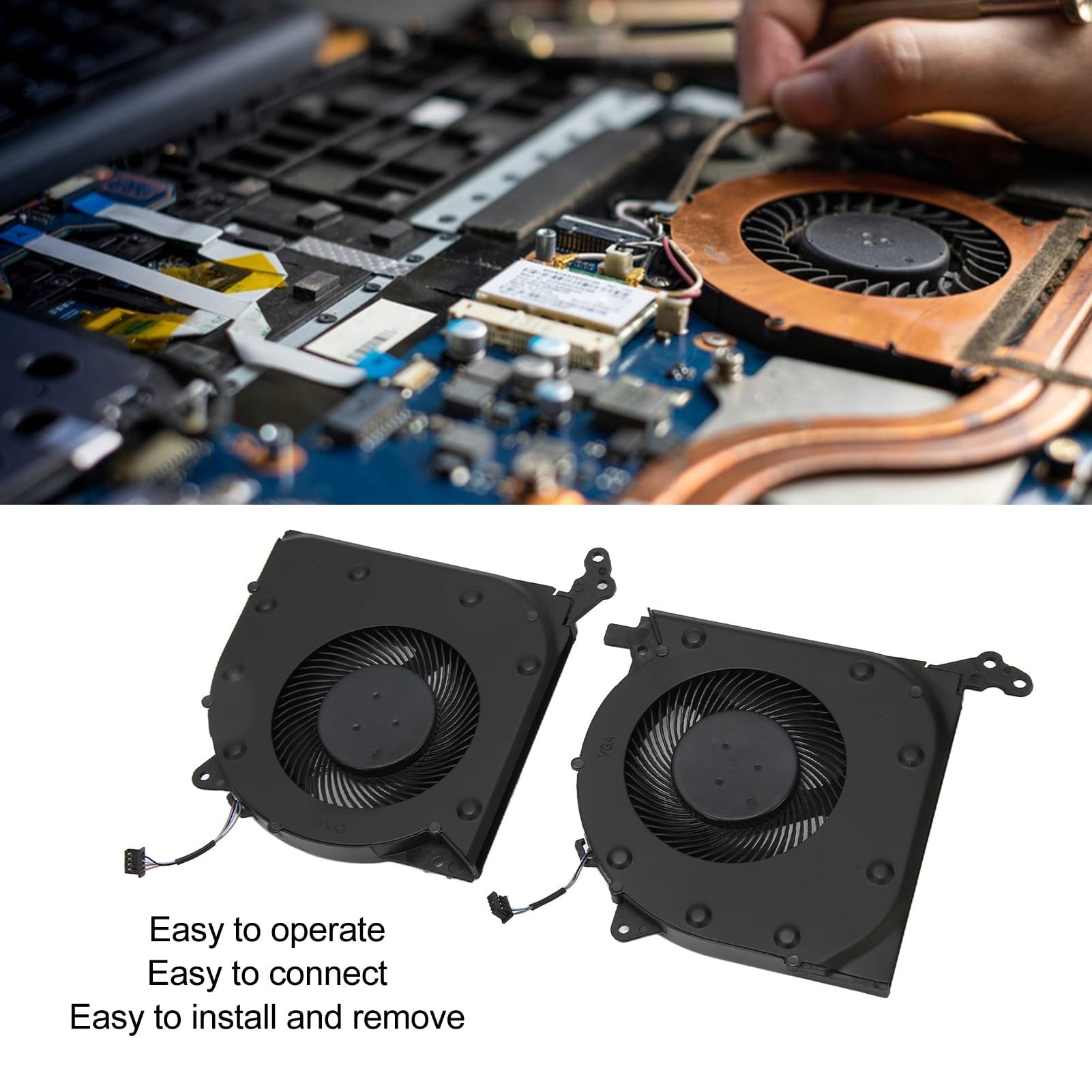 Ventilateur de Refroidissement CPU et GPU de Remplacement for Legion 5 5I 15IMH05 15IMH05H 15ARH05 15ARH05H, Ventilateur de Refroidissement for (Ventilateur de