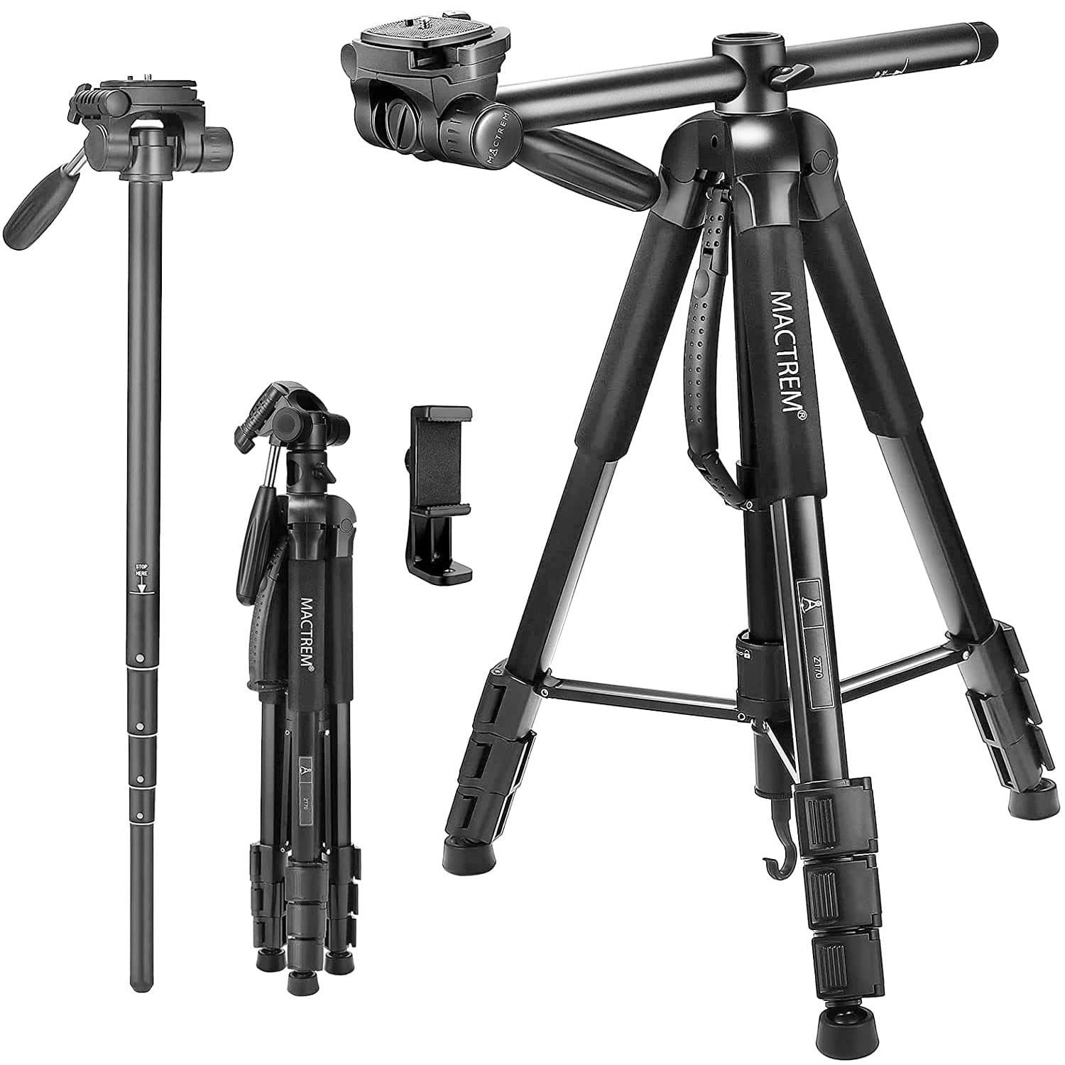 MACTREM 70 inch Portable Horizontal Tripod