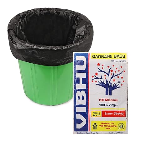 black dustbin polythene