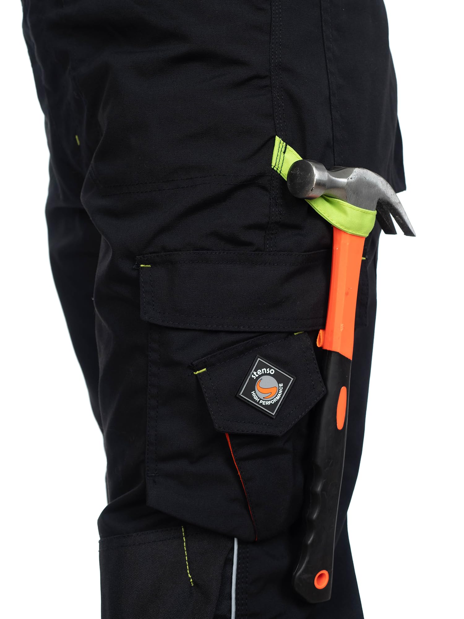 Stenso Prisma Peto de Trabajo para Hombre - Resistentes y con numerosos Bolsillos - Negro EU48