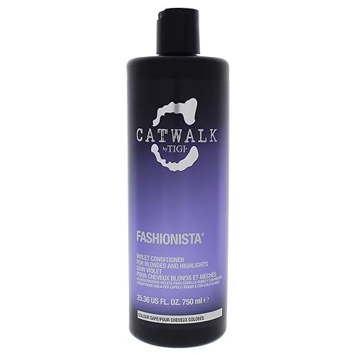 Tigi Catwalk Fashionista - Acondicionador violeta para unisex, 25.36 onzas