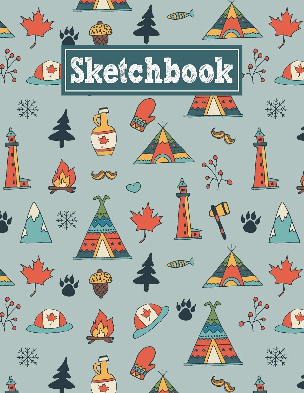 Sketchbook: 8.5 x 11 Notebook for Creative Drawing and Sketching Activities with Canada Themed Cover Design