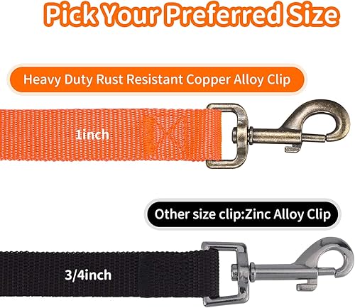Vista 21 de Hi Kiss - Correa de entrenamiento para perros de 15, 20, 30, 50 o 100 pies, para entrenamiento de agilidad, obediencia y recuperación, jugar, Azul