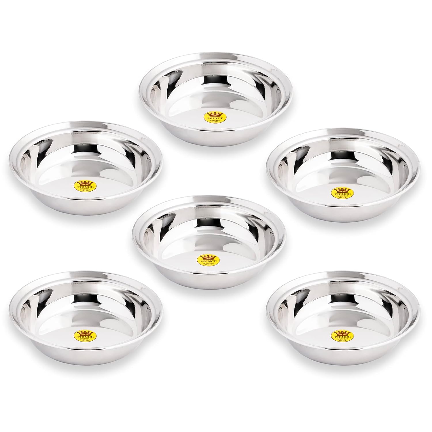 Buy Stainless Steel Snack Bowl/Plate Set Small Steel Plates Dish for