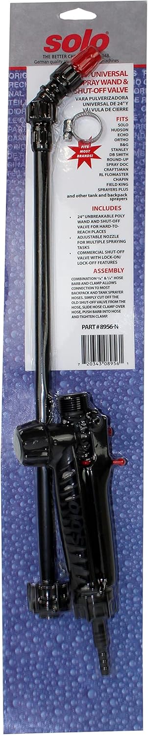 Solo 8956-N 21-Inch Universal Spray Wand and Shut-off Valve