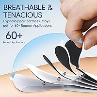 Vista 7 de Comfytemp Unidad TENS inalámbrica estimulador muscular para terapia de alivio del dolor, alivia la ciática máquina TENS recargable para el manejo