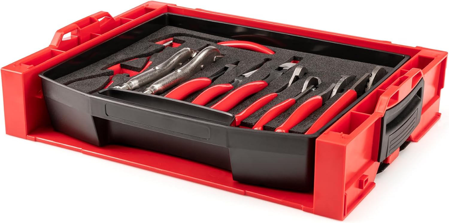 TEKTON Gripping and Cutting Pliers Set with Drawer and Rack 12-pc. | OLB94501
