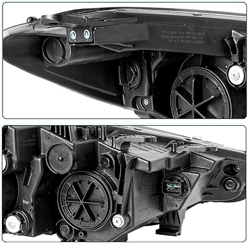 Miniatura 6 de Conjunto de faros halógenos compatible con Kia Forte, Forte Koup, Forte5 2014, 2015, 2016, faros delanteros halógenos para pasajeros y conductores