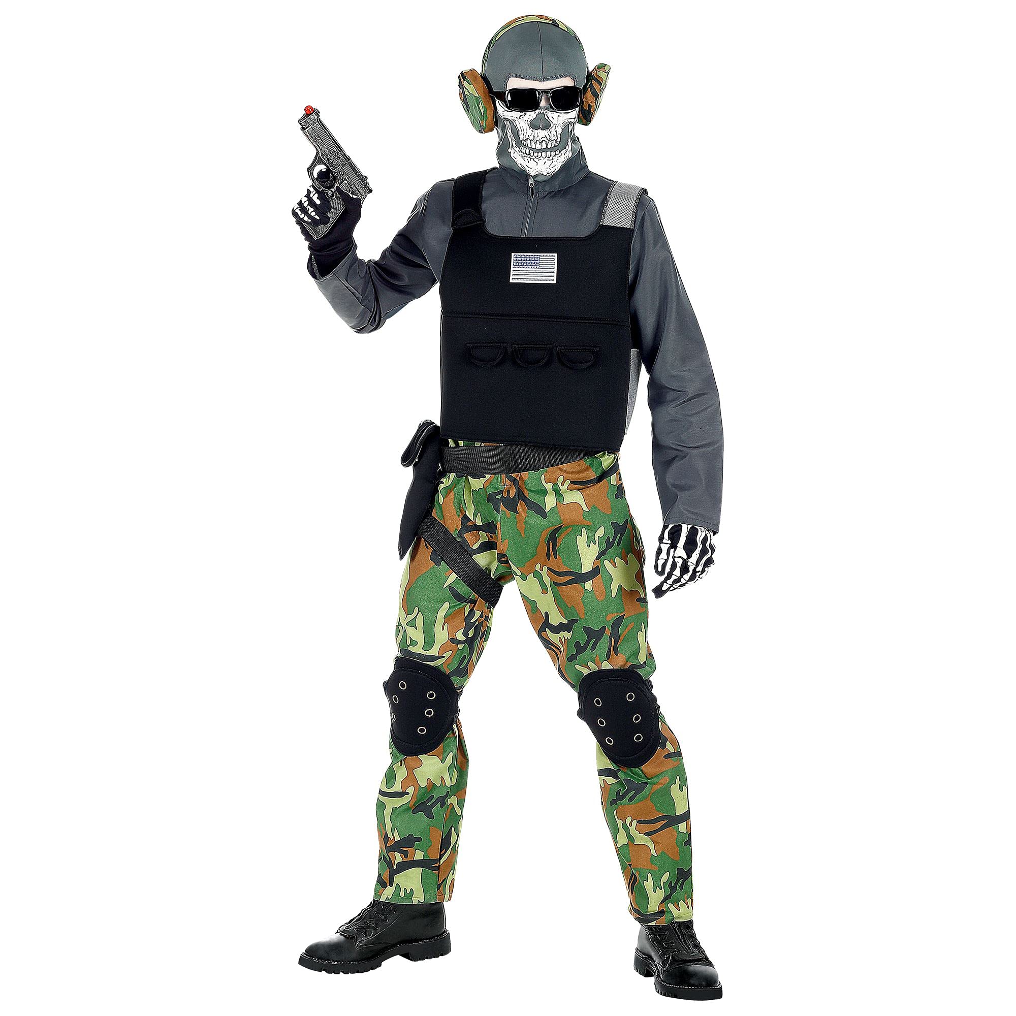 W WIDMANN MILANO Party Fashion - Costume da forze speciali per bambini | Completo militare con accessori per Carnevale, feste a tema e travestimenti da soldato