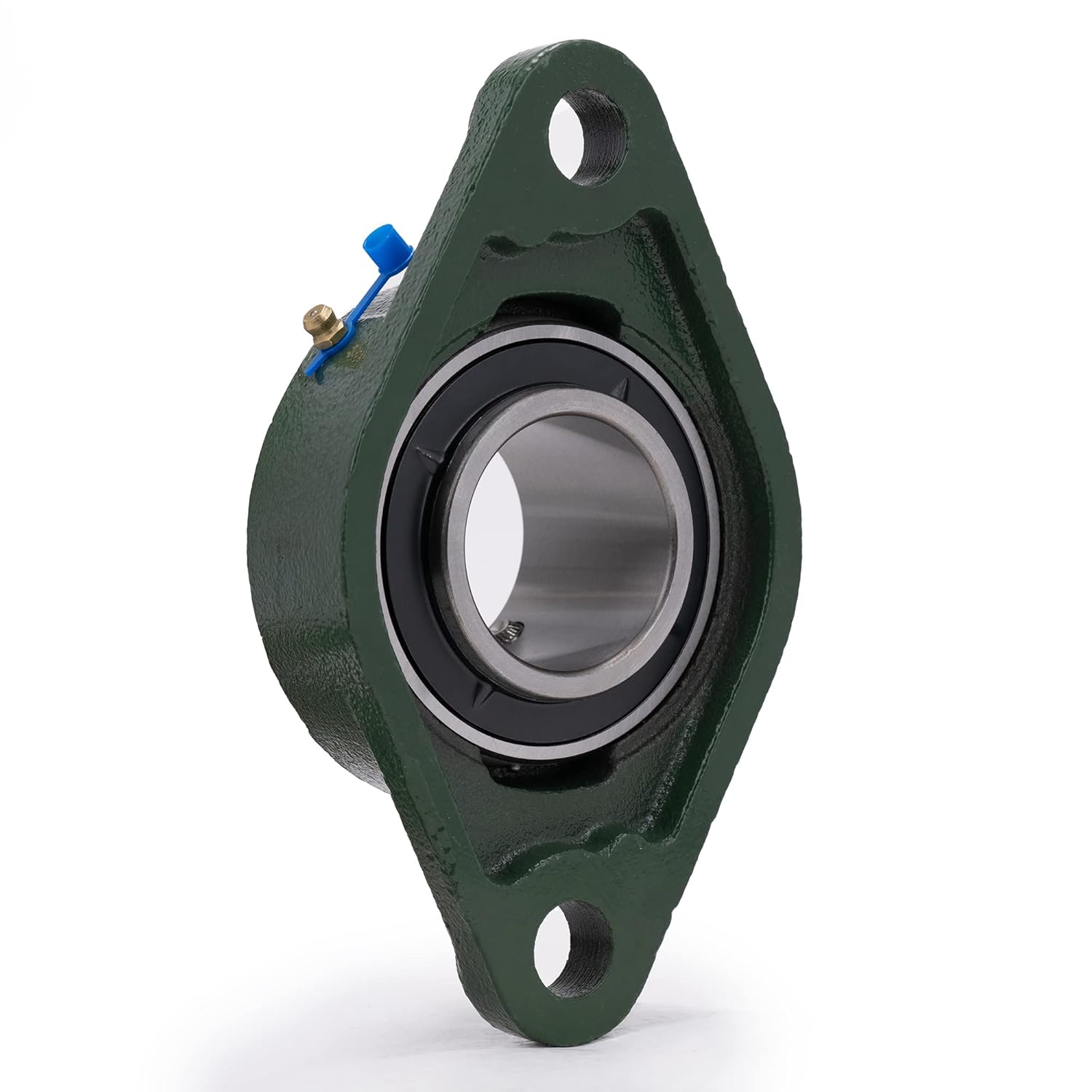 XIKE 2 Pcs UCFL210 Bore 50 mm Pillow Block Flange Mounted Ball Bearings, Solid Cast Iron Base and Self Aligning Chrome Steel Sealed Bearings.