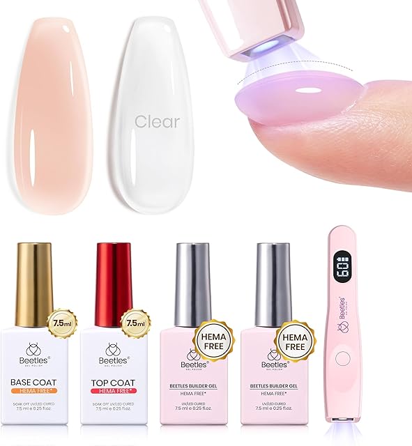 Beetles Builder Gel Nails Kit HEMA-Free 8-in-1