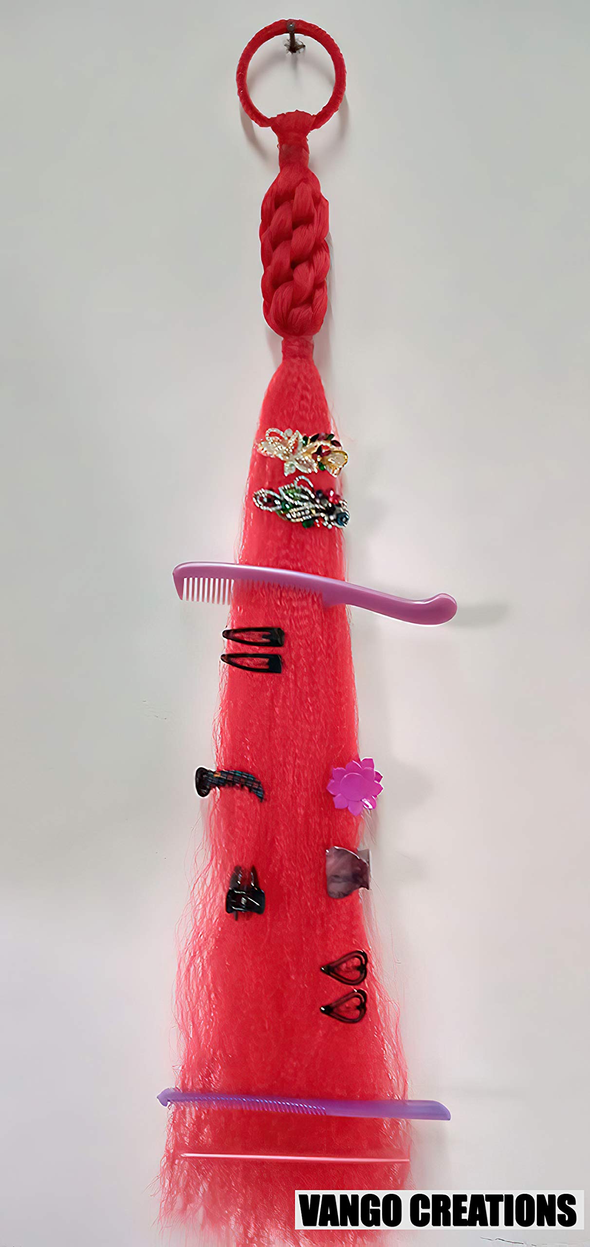Vango Creations Handmade Display Hair Acccessories (Red)