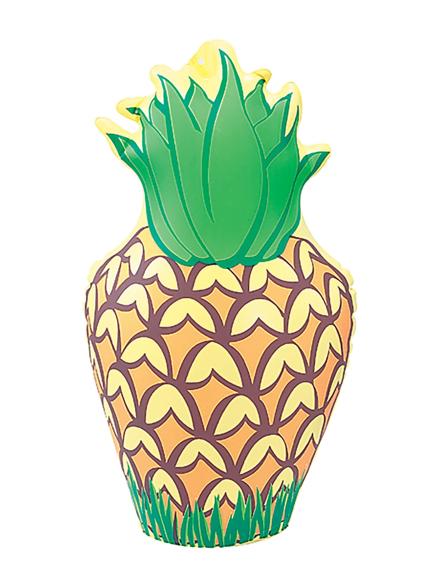 Bristol Novelty IJ032 Inflatable Pineapple Party Decoration Set, Unisex-Adult, Yellow/Green/Brown, One Size Halloween