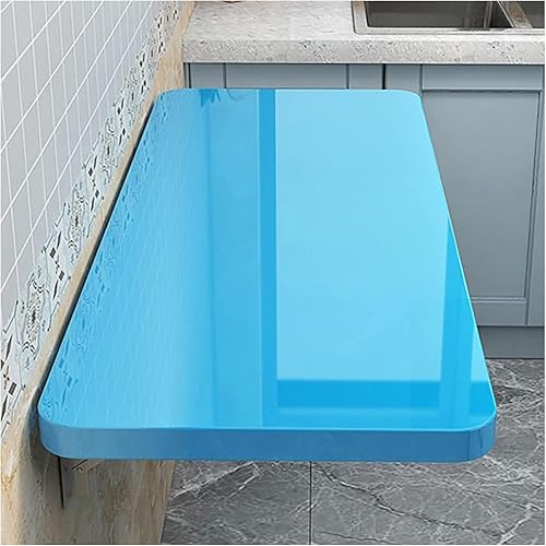 Miniatura 16 de Mesa plegable y versátil para montaje en pared, ahorra espacio, para cocinas, lavanderías, bares en casa y establecimientos gastronómicos, blanco