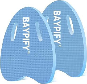 Swimming Kickboard for Adults and Kids, Swim Training Aid Kick Board Pool Exercise Equipment with Hole Handle, Non-Spliced Molded EVA Foam Water BoardBlue