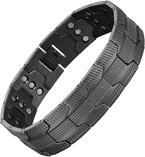MagEnergy Copper Bracelet for Men, 3-Row Magnet Design, Ultra Strength Magnetic Bracelet 99.99% Pure Copper Wristband Adjustable Jewelry Gift with Sizing Tool