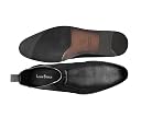 LOUIS STITCH Men’s Jet Black Mid-Top Ankle Chelsea Boots| Dual-Tone Slip-On Boots for Men | Perfect for Business, Formal & Casual Wear | LSNRGPDCL | UK-7 gallery image