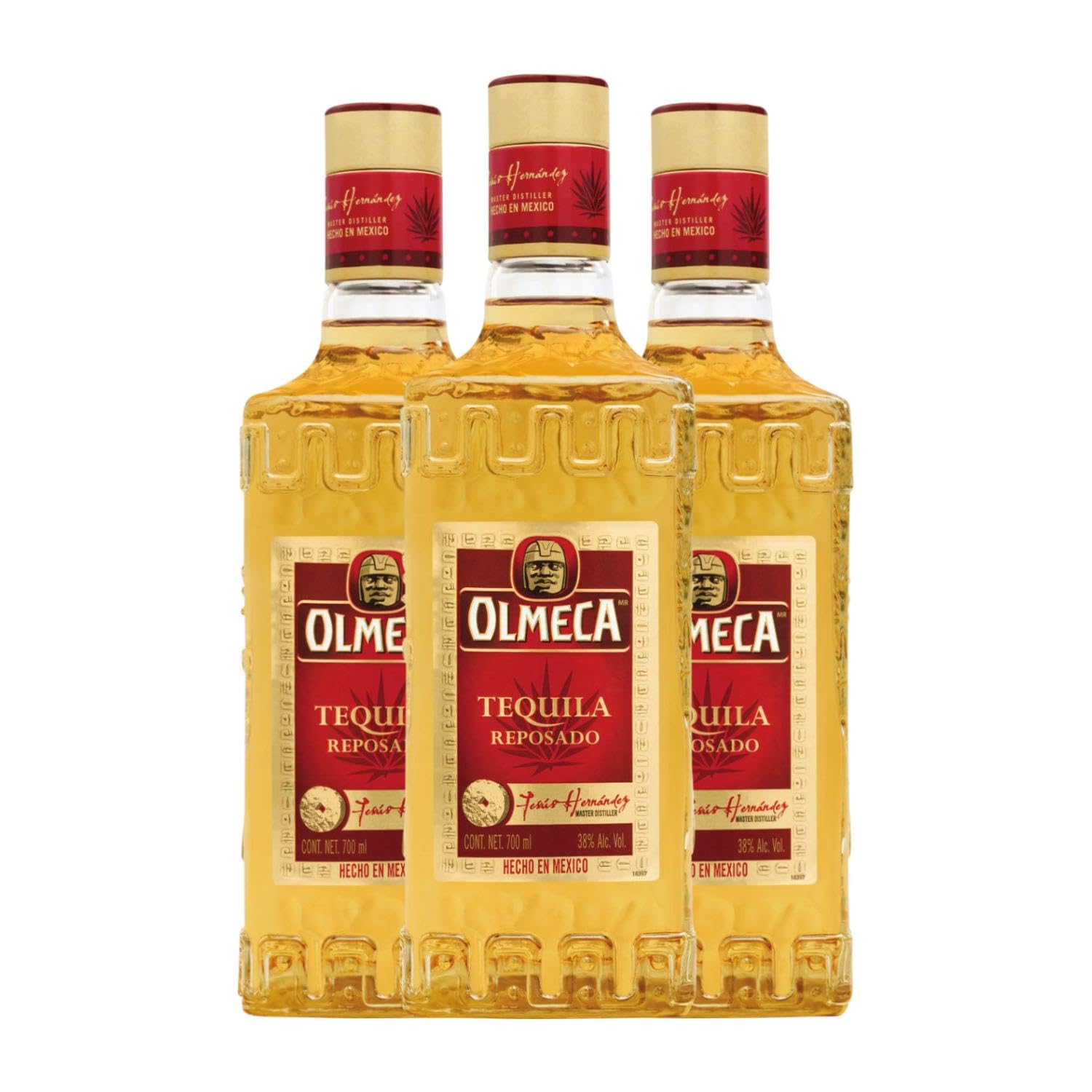 Tequila Olmeca Reposado 70 cl (Caja de 3 Botellas de 70 cl)
