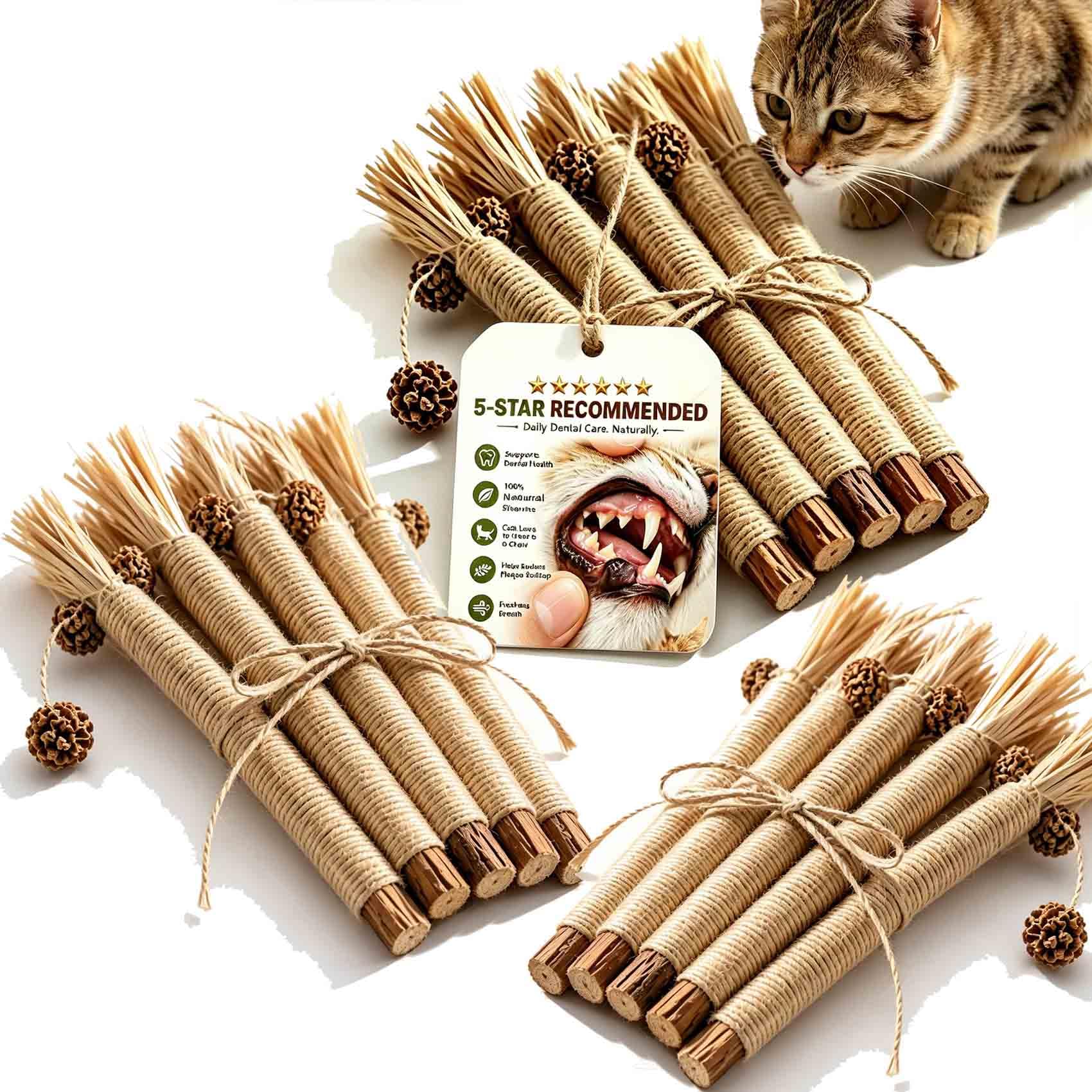 Kuro Sticks Katze, Silvervine Kuro Ritual Katzen Für Natür Zahnpflege (15)
