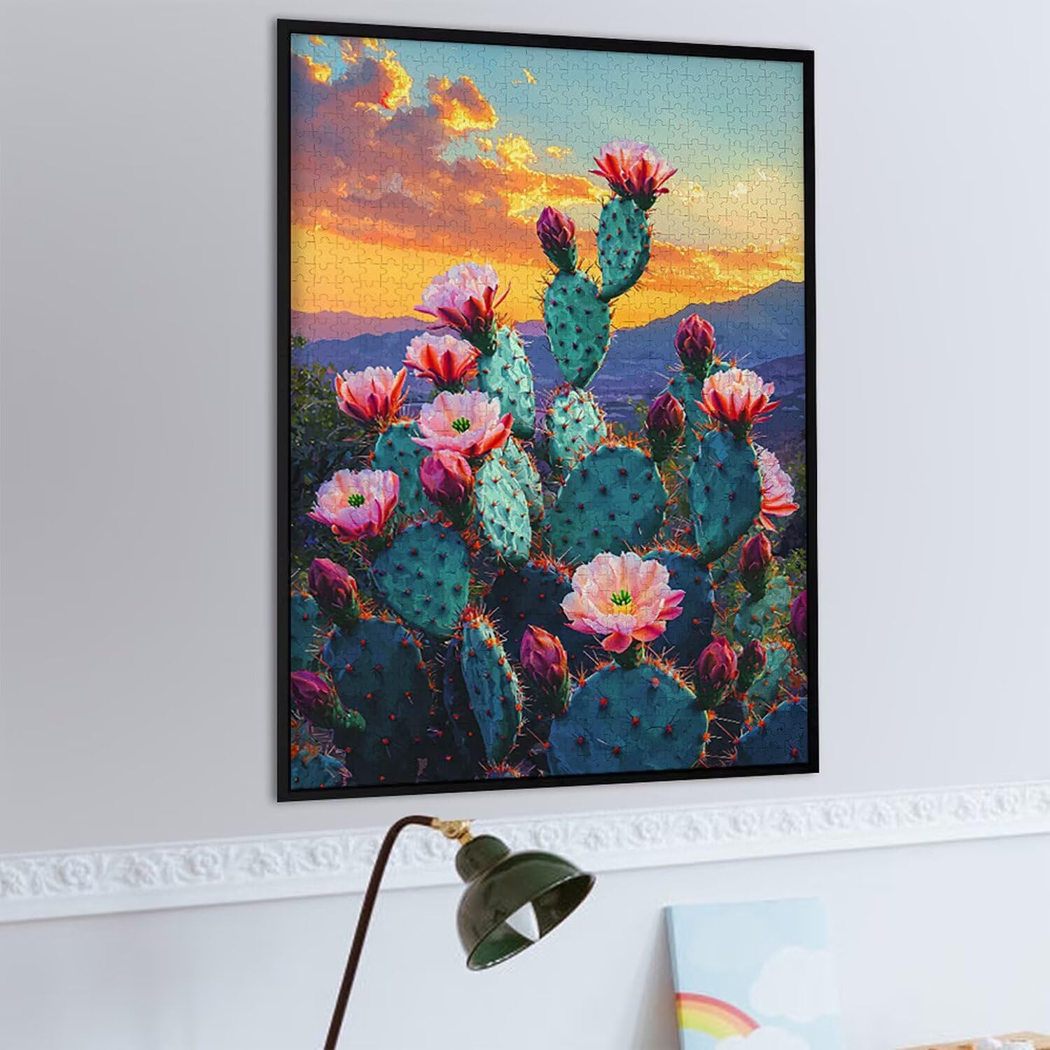 1500 Pezzi di Puzzle, Cactus1500 Pezzi di Puzzle per Adulti, Regalo di Anniversario, Regalo di Natale, Decorazione Della Casa, Prevenzione Della Degenerazione Cerebrale Negli Anziani v-859