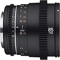 Vista 4 de Samyang 3.346 in T1.5 Alta Velocidad Full Frame VDSLR MK2 para Canon RF SYDSX85-RF