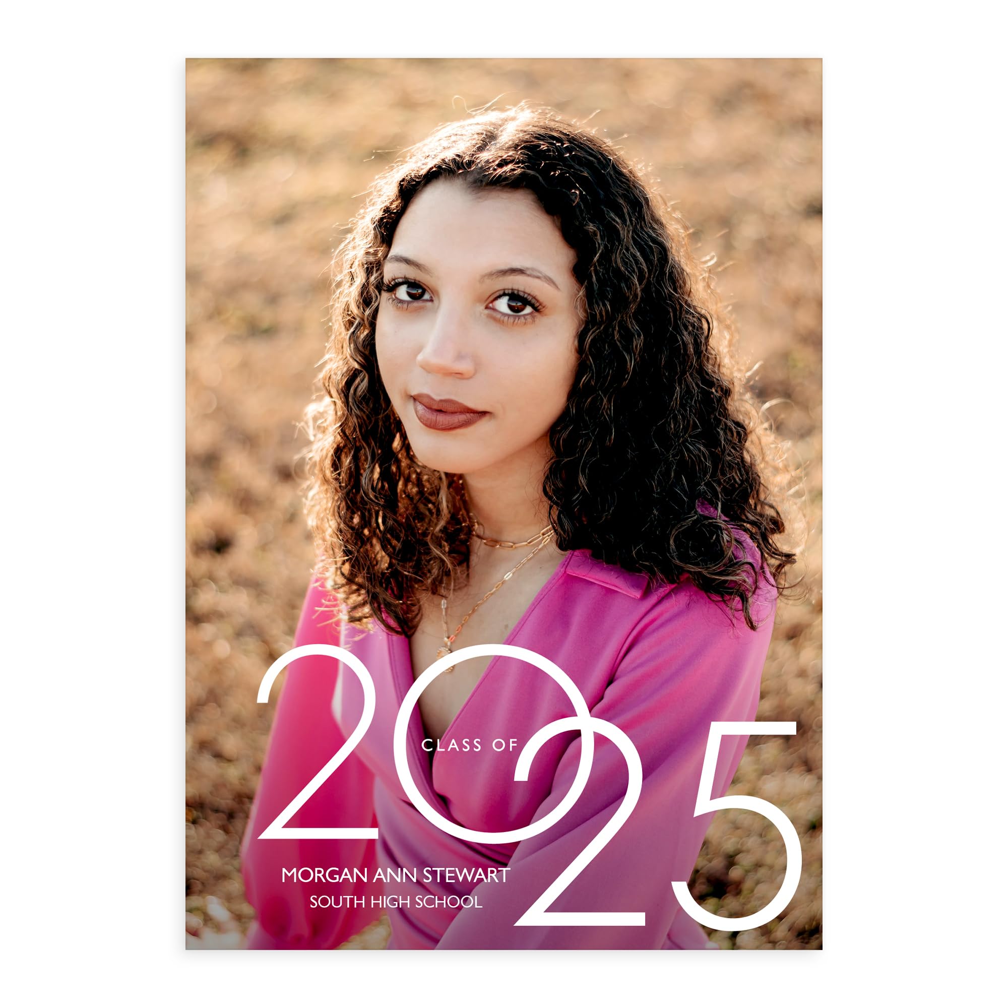 Let's Make Memories Personalized Graduation Announcements Class of 2025-15 Premium Quality Invitations - 5x7 - Custom Photo Cards & White Envelopes -