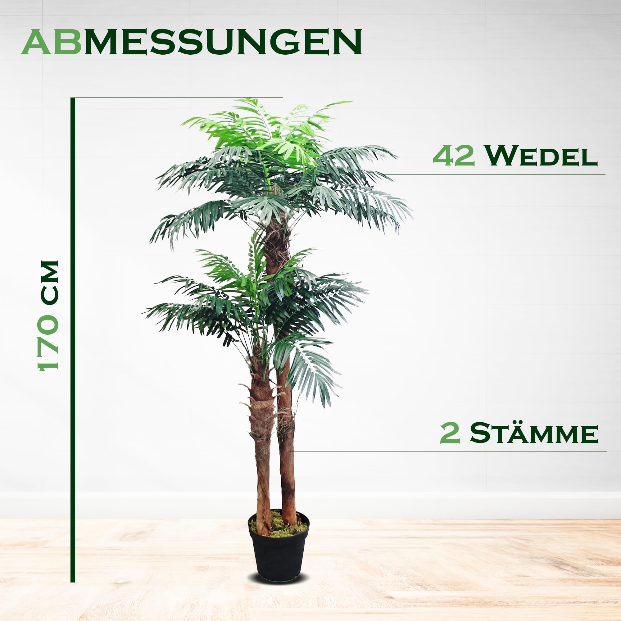 Palmier Artificiel 170 cm Decovego Plante Artificielle Arbre