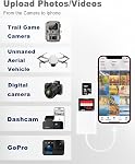 Lightning to Sd Card Reader for iPhone Camera, [Apple MFi Certified] Dual Card Slot Memory Card Readers Supports SD and TF Card, Plug and Play Sd Card Adapter Compatible with iPhone
