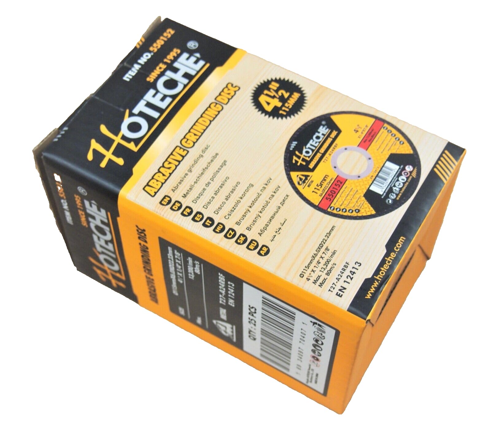 10 Pack Grinding Dic 4-1/2'' X 1/4'' X 7/8'' Grinder Wheel Center - View #2