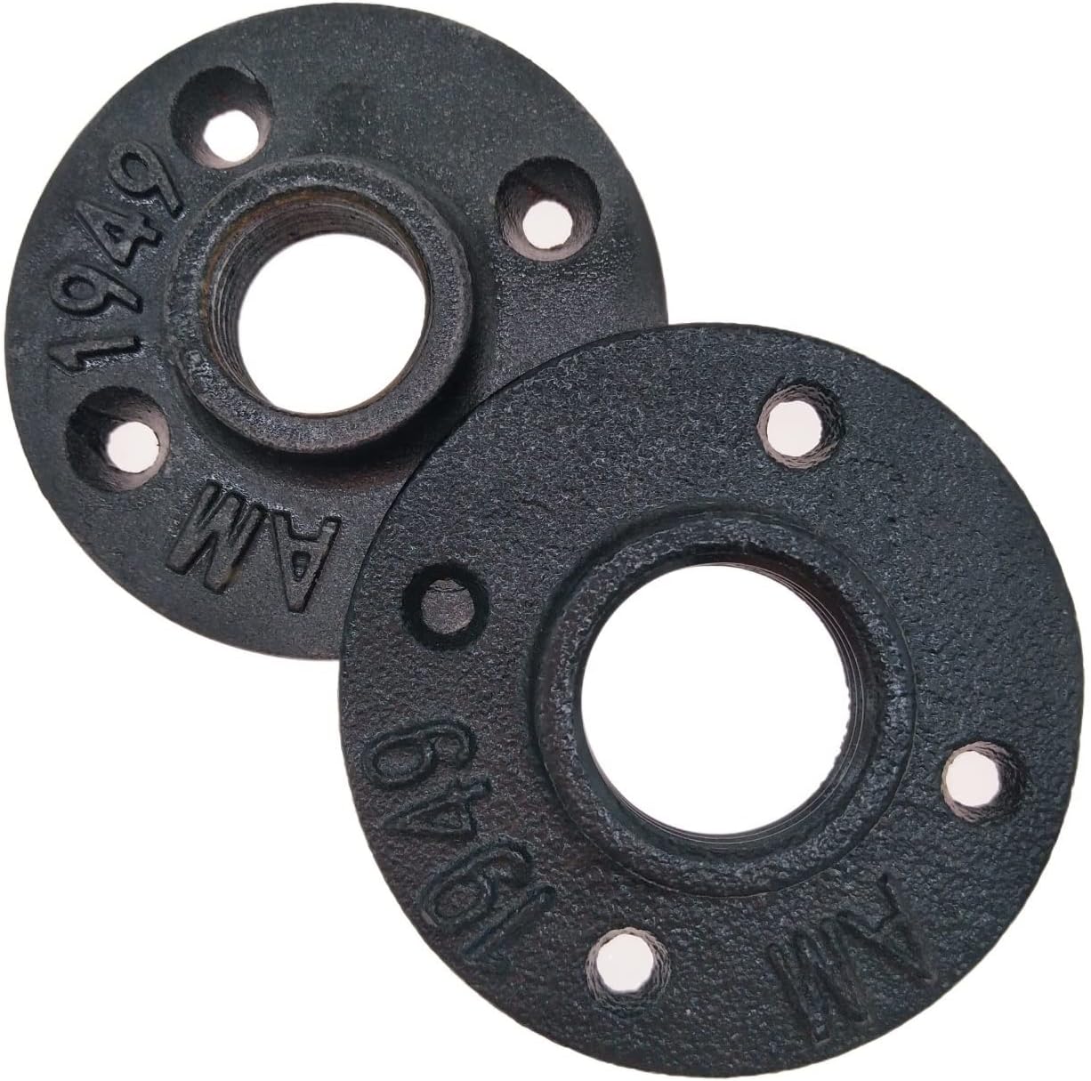 Flange Flange 2Pcs/Lot,1/2 Antique Malleable Iron Pipe Fitting Floor Used in Home Furniture