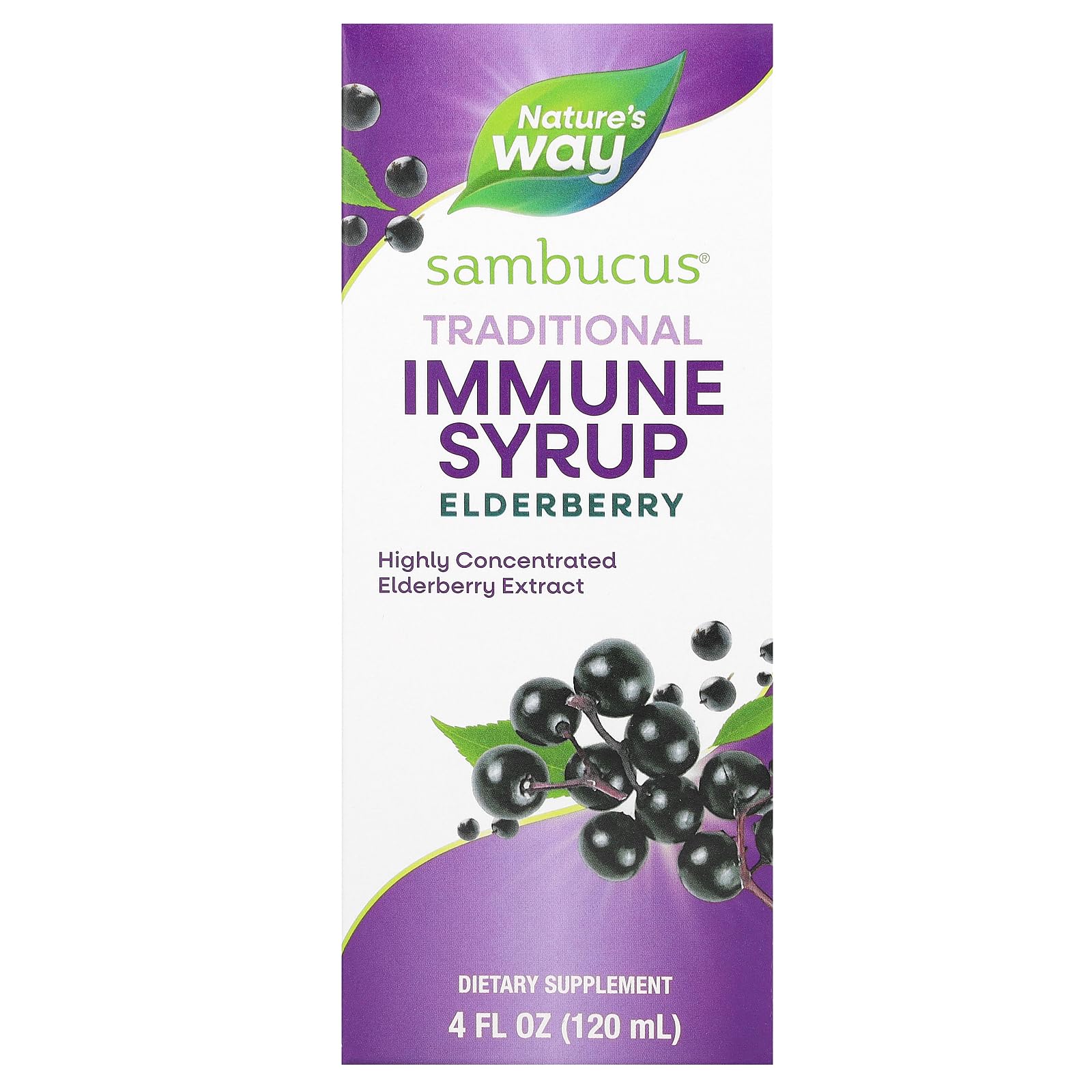 Original Sambucus, Bio-Certified Elderberry, Natural Syrup - Nature's Way