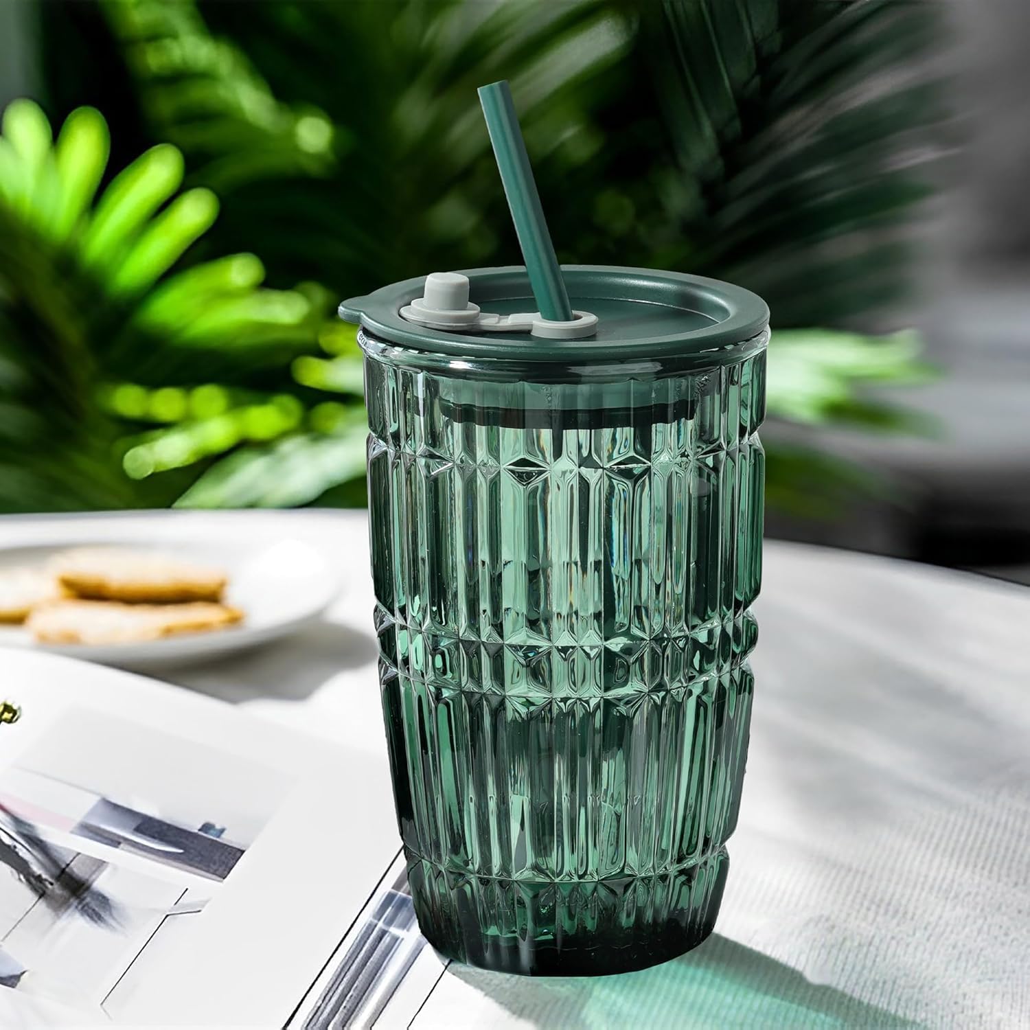 KiKiluxxa Glass Sipper - Stylish Reusable Bottle -24