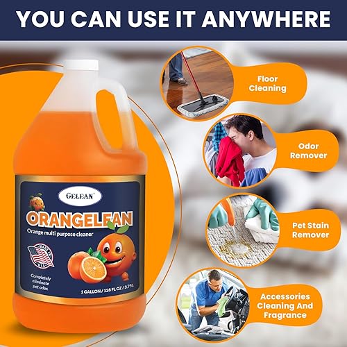 Miniatura 2 de Limpiador multiusos eliminador de olores de mascotas, concentrado hace 64 galones, pH neutro, limpiador de suelos de olores extrafuerte, fabricado