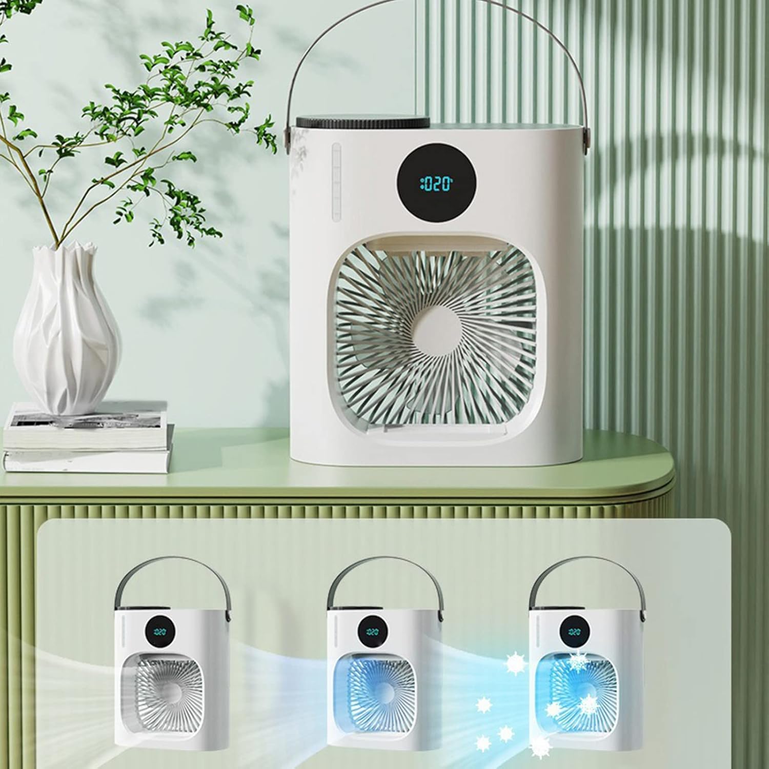 Mini Air Cooler, Multifunctional 3 Speeds Mini Air Conditioner for Home