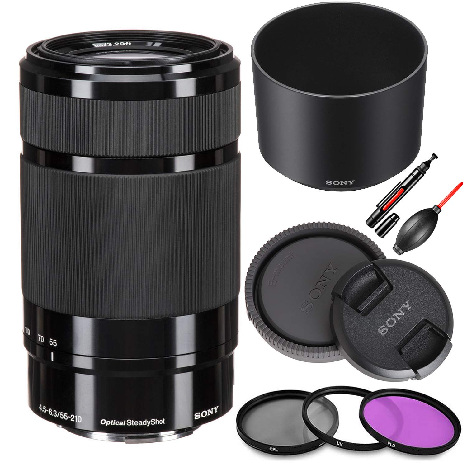 Amazon.com : Sony E 55-210mm f/4.5-6.3 OSS Lens (Black - SEL55210  
