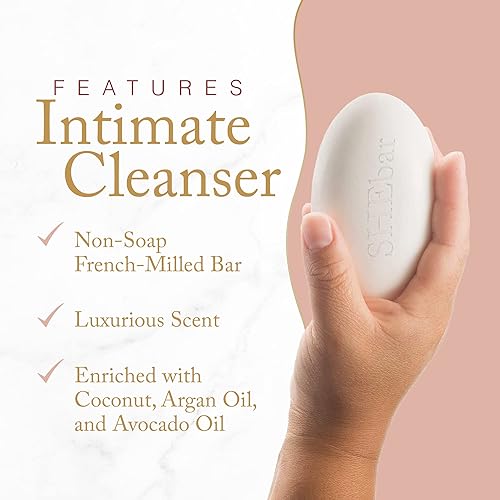 Miniatura 5 de Joylux - Barra de limpieza femenina sin jabón barra Yoni fórmula equilibrada de pH ingredientes limpios y suaves absorbente textura aterciopelada