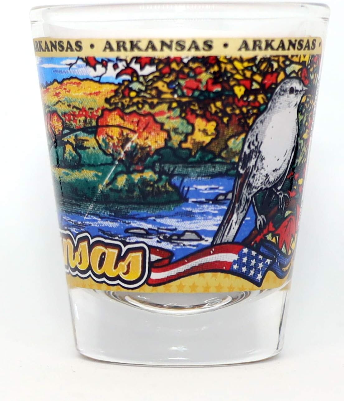 Arkansas State Wraparound Shot Glass