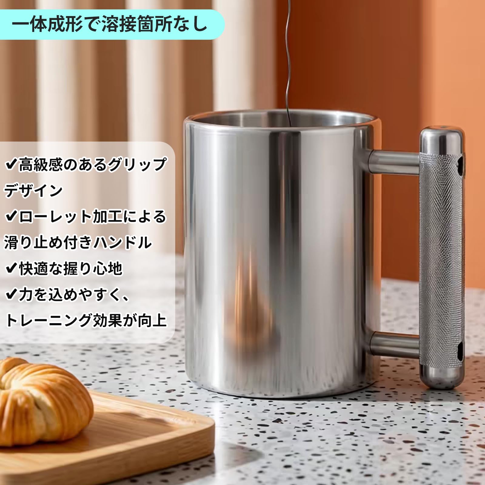 Amazon | JXHNZYQ マッスルジョッキ ステンレス コップ 4/6/8/10/12kg