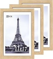 Vista 75 de VCK 8x10 Picture Frames - Black, Wide Border Solid Wood Frame, Display Photo in Horizontal and Vertical, for Home, Office, Gallery, Woodgrain