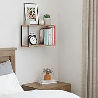 Vista 7 de Wallniture Roca - Estantería de 17 x 6 pulgadas para decoración de sala de estar, estante organizador de baño para accesorios de baño, estantes