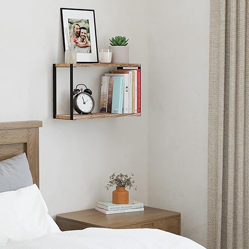 Miniatura 7 de Wallniture Roca - Estantería de 17 x 6 pulgadas para decoración de sala de estar estante organizador de baño para accesorios de baño estantes