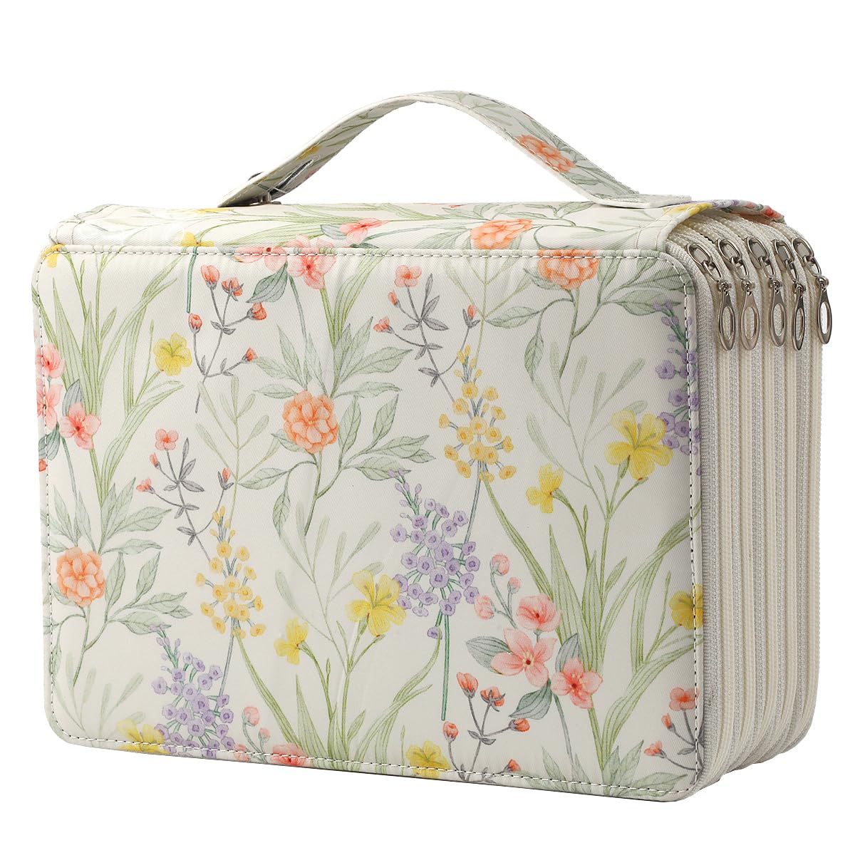 Lbxgap Colored Pencil Case - 250 Slots Pencil Holder with Zipper Closure Twill Fabric Large Capacity Pencil Case for Watercolor Pens or Markers, Pencil Case Organizer for Artist