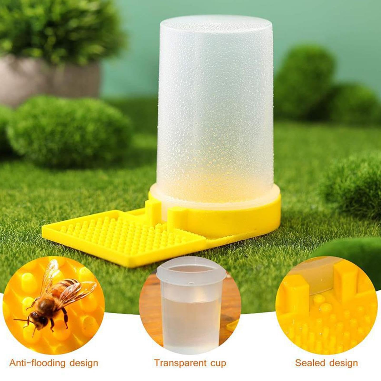 Lot de 5 distributeurs d'eau pour abeilles, entrée d'abeilles, abreuvoir pour abeilles, équipement d'apiculture, équipement d'apiculture, outil d'apiculture