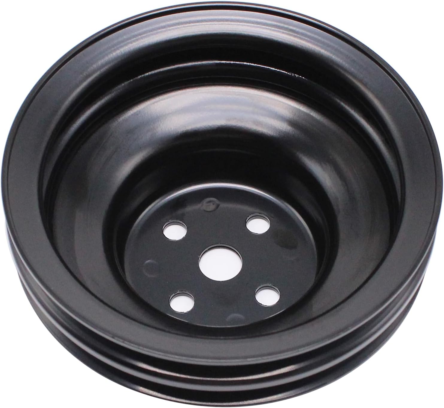 Black Triple Groove Steel Water Pump Pulley Fits For Ford 260 289 302 351W 1962-1977 V8