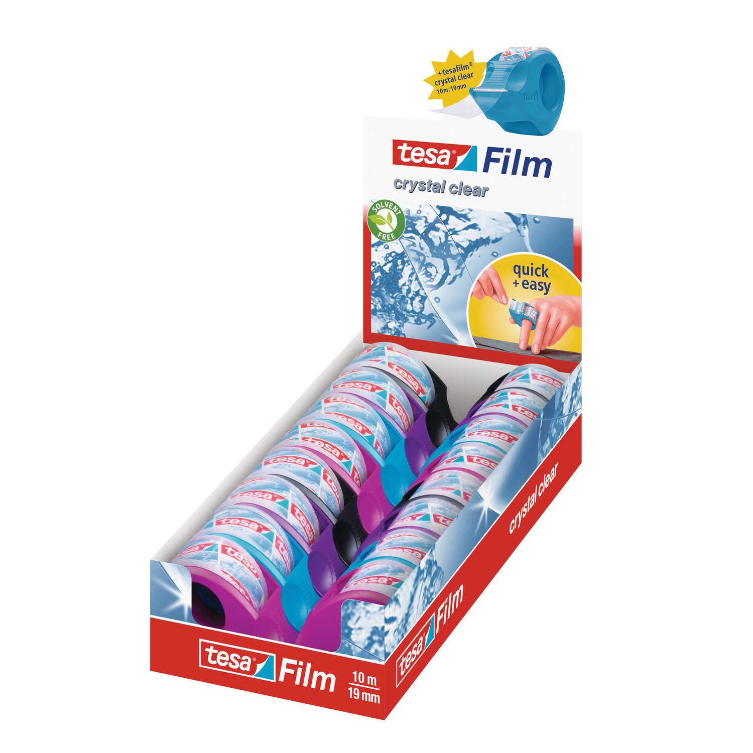 tesa Film 19 mm x 10 m Kristall Mini Spender (16 Stück)