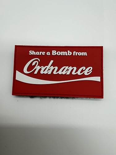 Miniatura 2 de Parche de PVC IYAOYAS Share a Bomb from Ordnance, con gancho y bucle